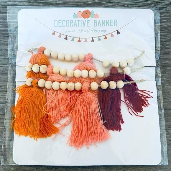 Fall Tassel Garland Banner - Picture 1 of 3